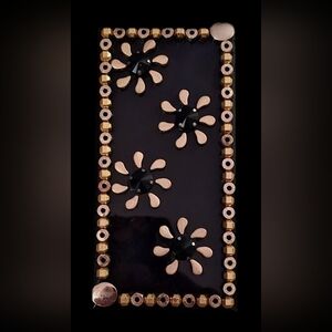 PETALS OF GOLD MOSAIC WALL ART